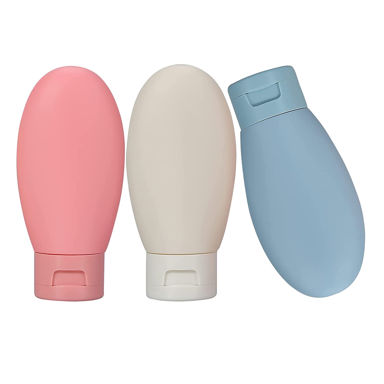 MAYCREATE 3pcs Travel Bottles for Toiletries, 60ML Refillable Plastic Containers with Lid Small Leak Proof Empty Squeeze Bottles Kit for Toiletries, Cream, Gel, Shampoo, Lotion Dispenser MAYCREATE 3pcs Travel Bottles for Toiletries, 60ML Refillable Plastic Containers with Lid Small Leak Proof Empty Squeeze Bottles Kit for Toiletries, Cream, Gel, Shampoo, Lotion Dispenser